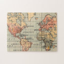 Buscar mapa del mundo vintage puzzles Geografía