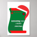 Buscar deseos de la navidad posters Rojo y verde