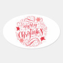 Buscar decorativos ovales pegatinas Feliz navidad