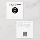 Buscar tattoo tarjetas de visita Código qr