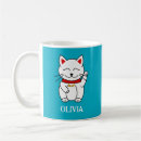 Buscar gato afortunado tazas Bueno