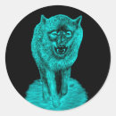 Buscar lobo negro pegatinas Nieve
