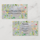 Buscar flores rústicas tarjetas de visita Botánico