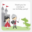 Buscar princesa y caballero pegatinas Cumpleaños