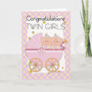 Buscar gemelos tarjetas de enhorabuena chicas