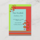 Buscar amapolas tarjetas de visita Rojo