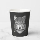 Buscar lobo papel vasos Perro