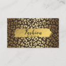 Buscar estampado leopardo tarjetas de visita Salón