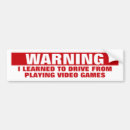 Buscar videojuego pegatinas parachoque Divertido