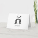 Buscar panda feliz tarjetas Adorable