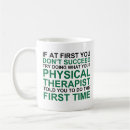 Buscar terapeuta físico divertido tazas Humor