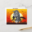 Buscar animales africanos postales Cebra