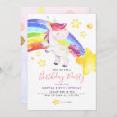 Buscar watercolor unicorn invitaciones Arco iris