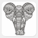 Buscar zen doodle pegatinas Elefante