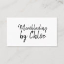 Buscar maquillaje permanente tarjetas de visita Cejas