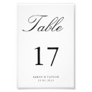 Buscar table number fotografía Elegante