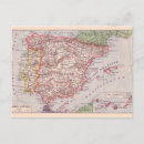 Buscar mapa de españa postales Vintage