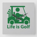 Buscar golf relojes de pared Golfer