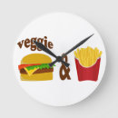 Buscar hamburguesas relojes de pared Patatas fritas