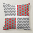 Buscar rojo y plata cojines Patrón