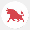 Buscar toro rojo pegatinas Torcer