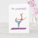 Buscar yoga divertida tarjetas Pose de yoga