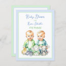 Buscar bebés gemelos postales Ducha de bebé