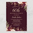 Buscar 60th birthday party invitaciones Floral