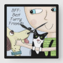 Buscar peludo relojes de pared Perro