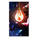 Buscar bombilla tarjetas de visita Negro