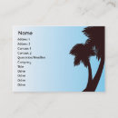 Buscar zonas tropicales tarjetas de visita Palmeras