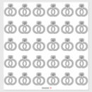 Buscar anillos boda pegatinas Elegante