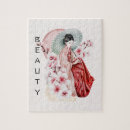 Buscar flor de cerezo japonesa puzzles Kimono