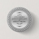 Buscar aniversario de bodas de plata chapas Blanco