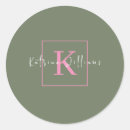 Buscar marco verde pegatinas Monograma