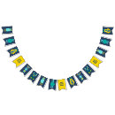 Buscar verde y blanca banderines Para niños