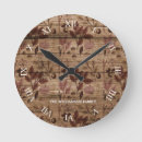Buscar madera marrón relojes de pared Para ella
