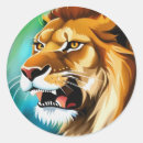 Buscar león rojo pegatinas Leones