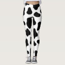 Buscar vacas leggings Huella de vaca