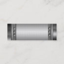 Buscar metal cepillado tarjetas de visita Plantilla