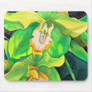 Buscar orquídea amarilla alfombrillas de raton Flores