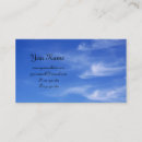 Buscar fondo del cielo tarjetas de visita Azul