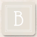 Buscar beige posavasos Monogramado