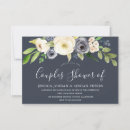 Buscar flores azules invitaciones Azul marino