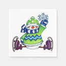 Buscar muñeco de nieve servilletas Invierno