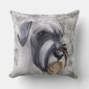 Buscar perro schnauzer cojines Negro