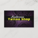 Buscar tienda del tatuaje tarjetas de visita Moderno