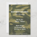 Buscar camoflauge invitaciones Camuflaje