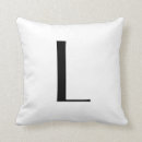 Buscar letra l cojines Blanco