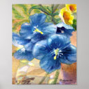 Buscar amapola azul posters Acuarela
